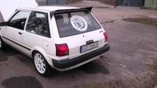 starlet ep70 straight pipe flames