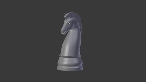 Creating Chess Pieces in Blender - Part 3: Modeling the Knight