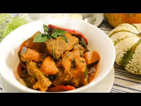Beef Curry with Kabocha Squash แกงฝักทอง - Episode 39