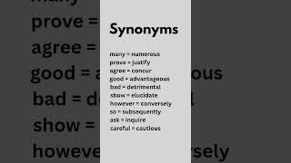 ✨ Improve Your English Vocabulary | Learn Powerful Synonyms ✨#shorts screenshot 1
