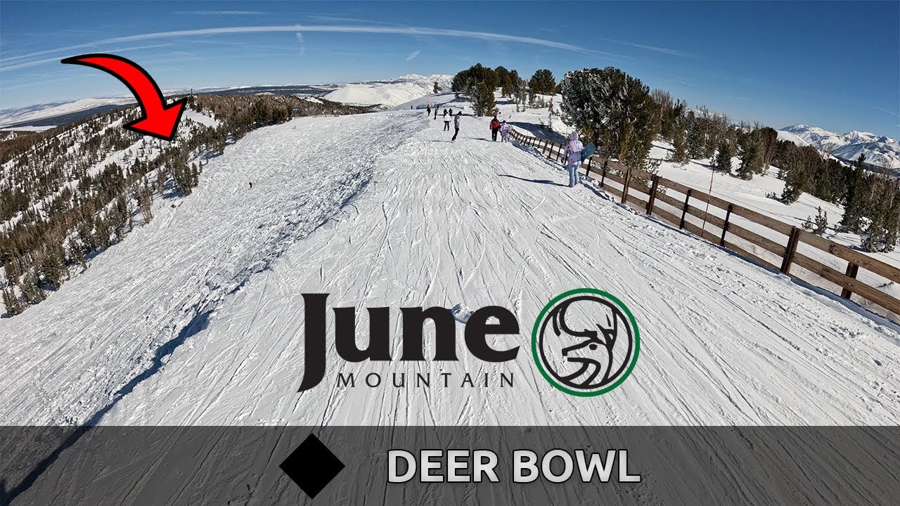 Snowboarding June Mountain | Deer Bowl ◆ Feb 10, 2024