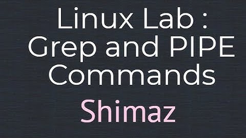 GREP and PIPE command in Linux