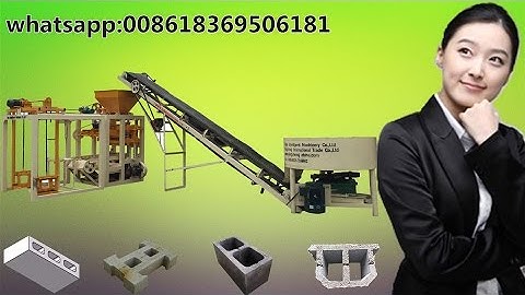 Fuda Machinery QT4-24B semi automatic factory block machine/concrete brick machine line
