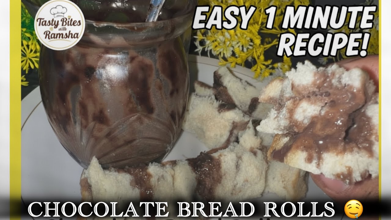 1 minute recipe 💯 laziness on peak 😅 Chocolate bread rolls 