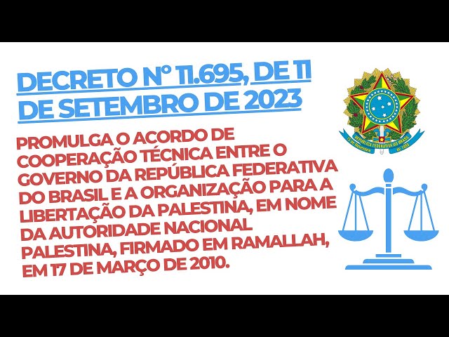 Governo firmou cooperação com Autoridade Palestina, não com o Hamas