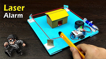 Laser Security System|| Laser Security Alarm 🚨 || Inspire Award Project|| Best Science Project #diy