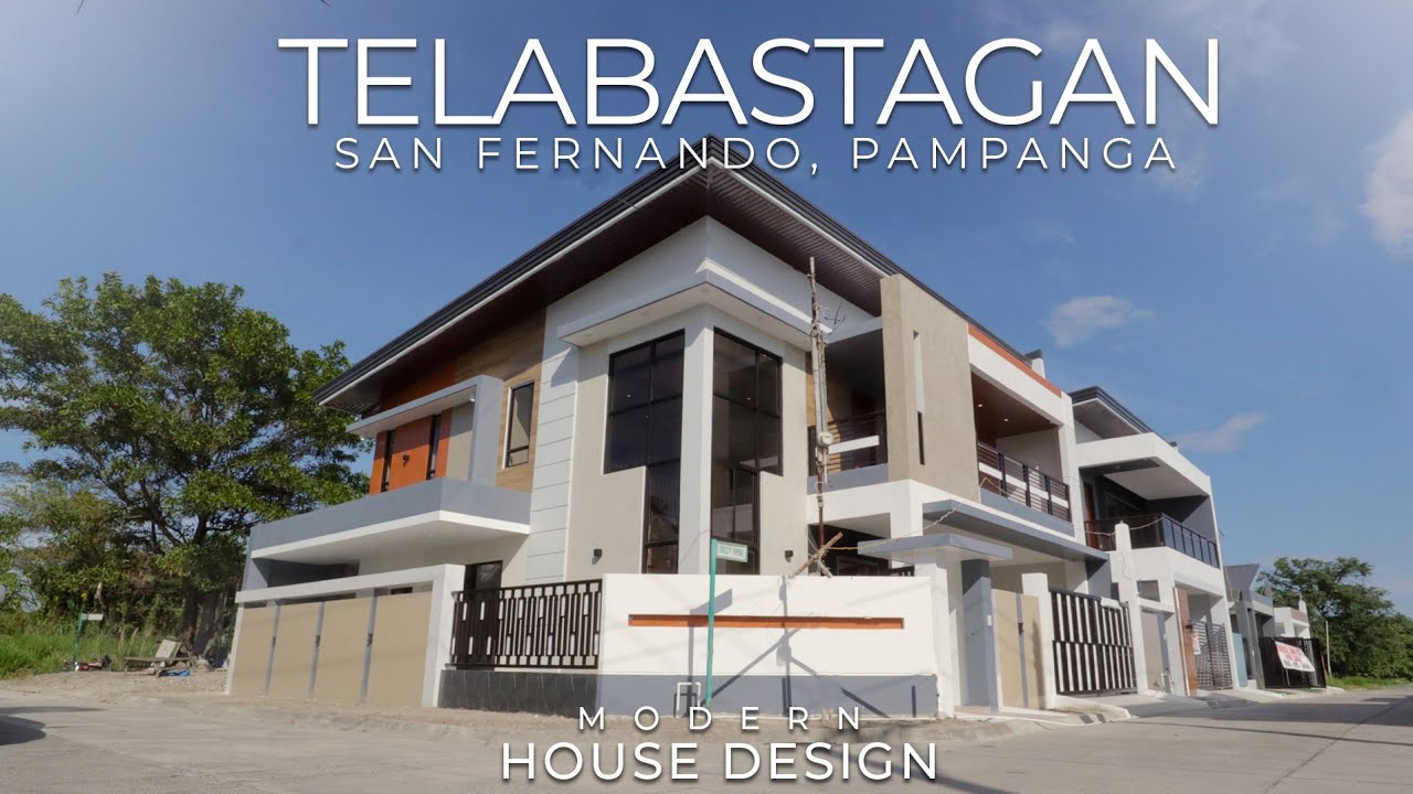 Modern House and lot for SALE in San Fernando Pampanga | Two-storey 4BR | Corner Unit | House Tour