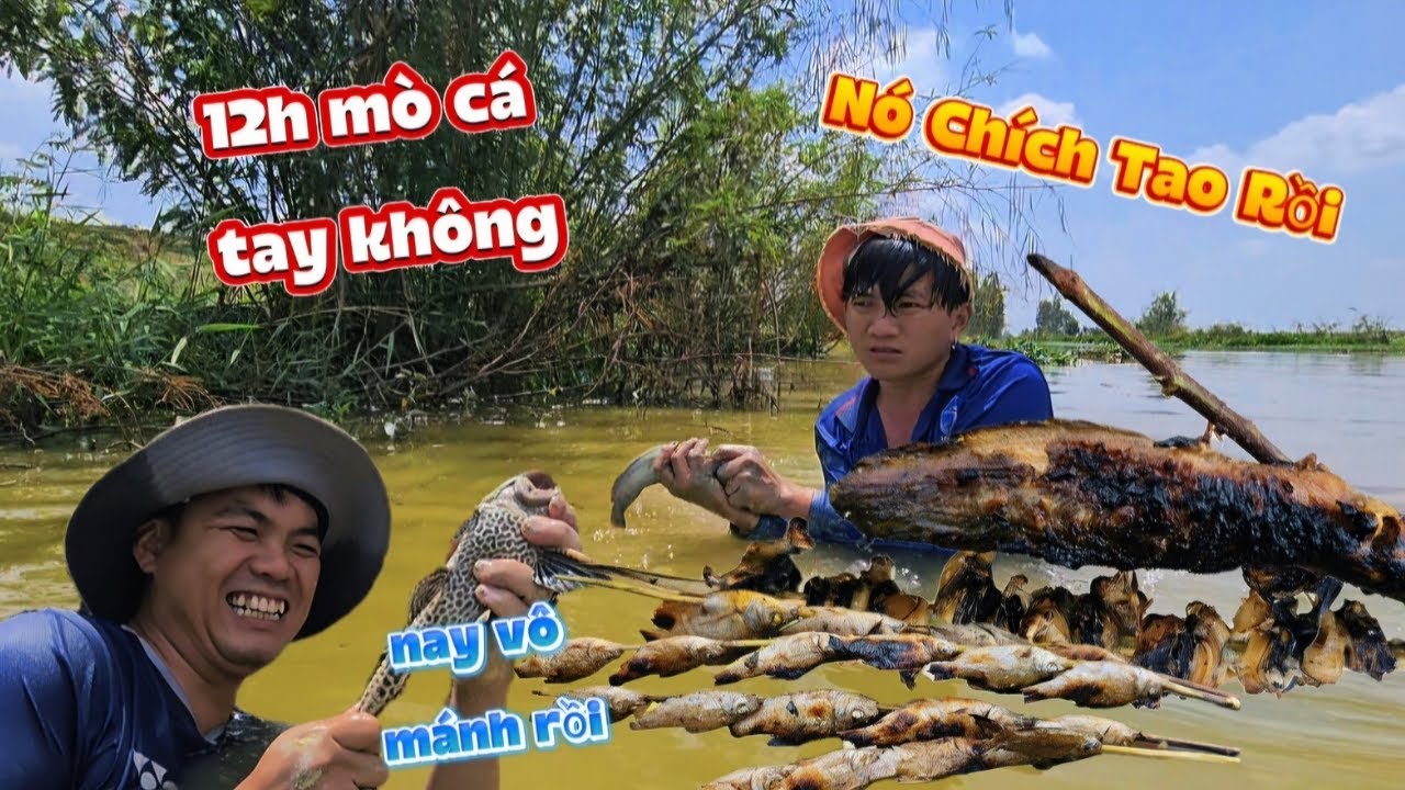 Một ngày vô đồng mò cá bắt óc làm món buffet đồ đồng toàn món ngon | HoàiPhong TV