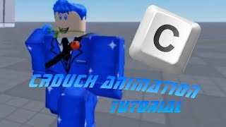 How to make Crouch Animation | Roblox Studio Tutorial