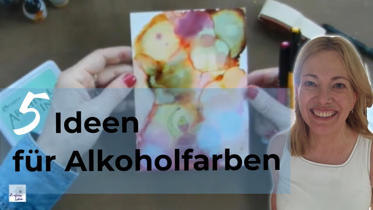 Was Du alles mit alcohol ink - Alkoholfarben machen kannst - YouTube