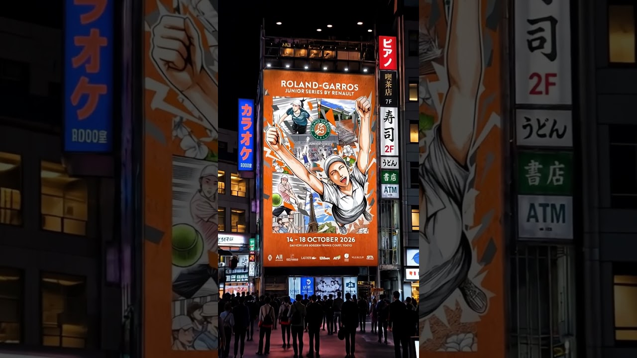 ただいま🇯🇵👋 Roland-Garros Junior Series by Renault spotted in Tokyo 🗼🧡 #RolandGarros  #RGJapan