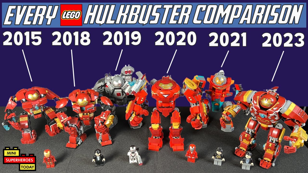 EVERY LEGO Hulkbuster Comparison (76031, 76104, 76124, 76164, 76194, 76247)  