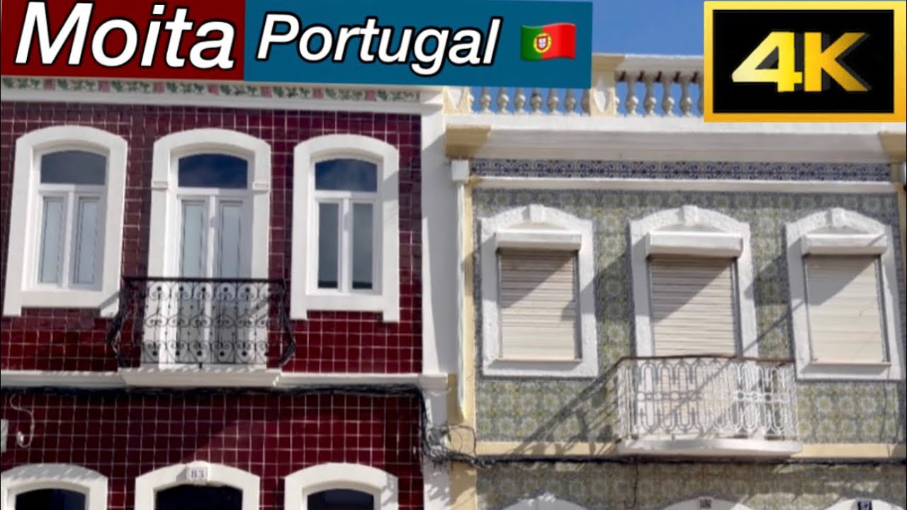 MOITA - Portugal 🇵🇹 Vintage Colorful Houses 🏘️🎨 Walk Tour 4k