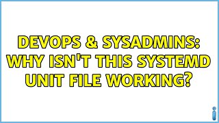 Celebrity DevOps & SysAdmins: Why isn't this systemd unit file working? (2 Solutions!!) Net Worth