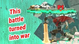 This battle turned into war