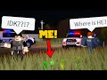 Disguising As The Grass To Hide From The COPS! (Roblox)