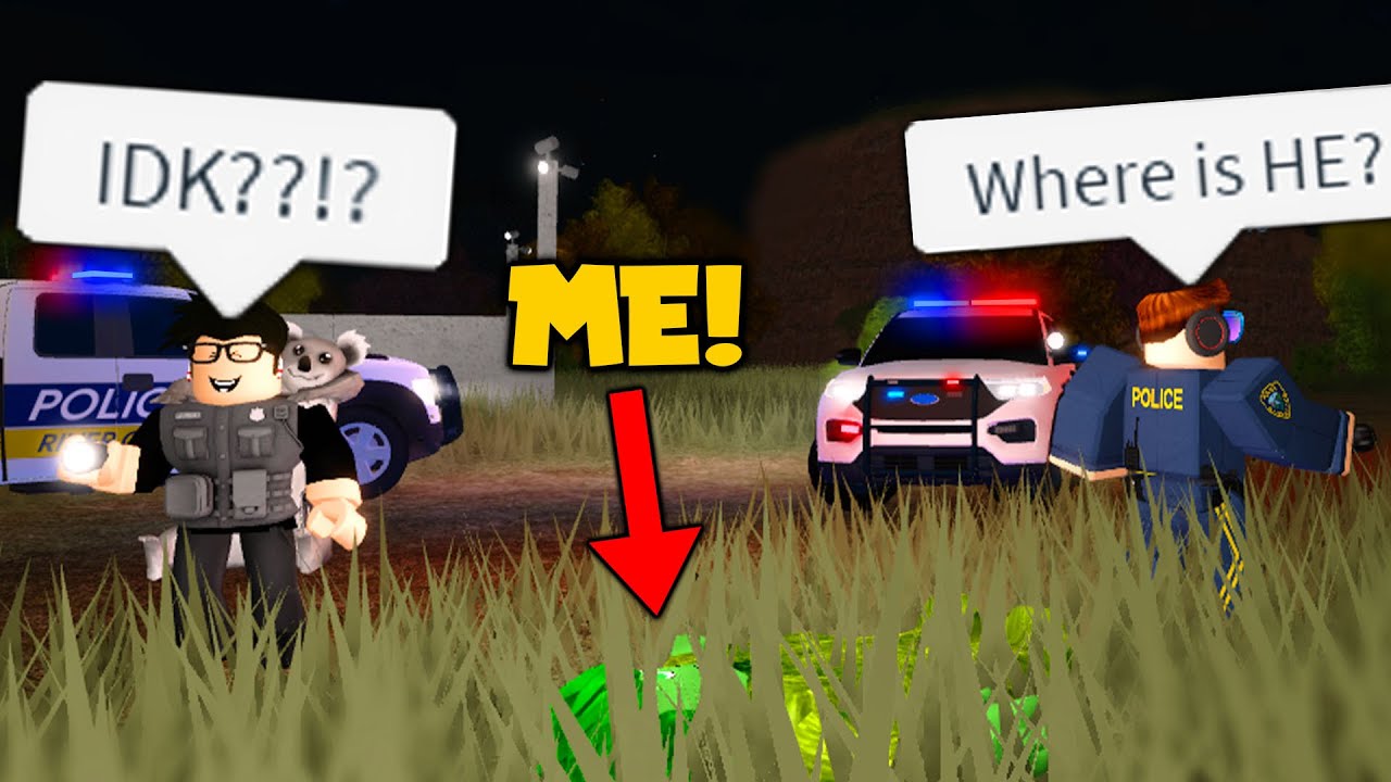 Disguising As The Grass To Hide From The Cops Roblox Youtube - roblox lucas youtube