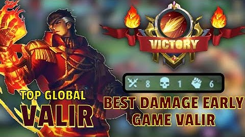 Valir Gameplay Best Moment Early Game | Valir Best Build 2022 | Build Top 1 Global Valir - MLBB
