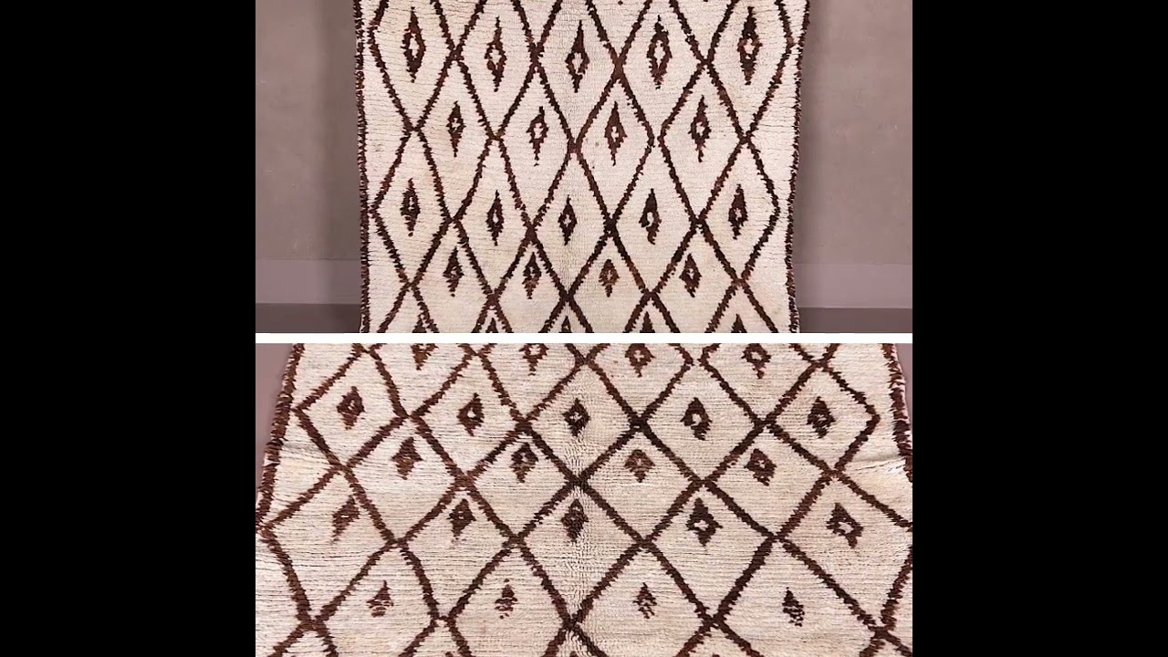 Handmade vintage berber rug