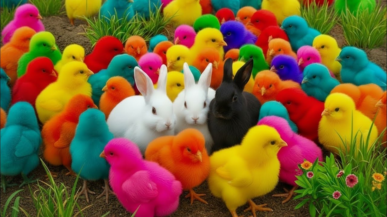 Tangkap Ayam Lucu, ayam warna warni, ayam rainbow, kelinci lucu, bebek lucu, ikan koi, Hewan Lucu