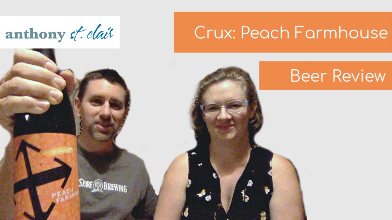 Crux Peach Saison Farmhouse Ale BEER REVIEW