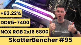 NOX RGB DDR5-6800 2x16GB Tuned for Ryzen 9 9900X | SkatterBencher #95 #UnboxWithApacer