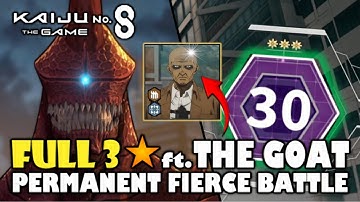 *NEW* Permanent Fierce Battle Full 3⭐ ft. THE GOAT | Fierce Battle 27-30 | Kaiju No.8 The Game