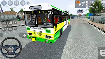 ASHOK LEYLAND APSRTC BUS DRIVING GAMEPLAY | BUS SIMULATOR INDONESIA GAME
