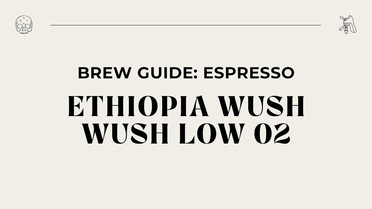 Brew Guide - Ethiopia Wush Wush Low O2 Espresso