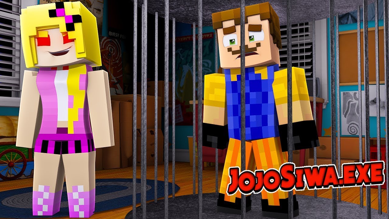 MINECRAFT HELLO NEIGHBOR - JoJo SIWA.EXE THREATENS THE HELLO NEIGHBOR!!