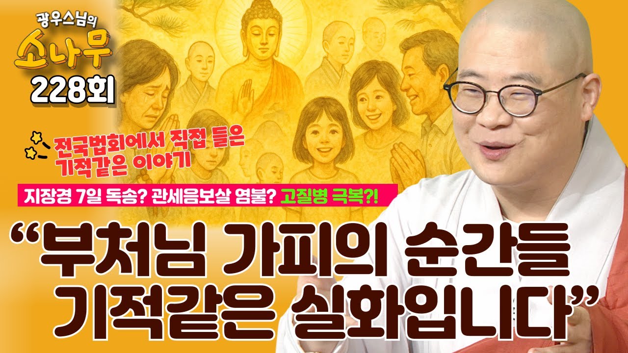 지장경 7일 독송? 관세음보살 염불?로 기적을 만들다! | 실제 체험담으로 듣는 부처님 가피 |  광우스님의 소나무 228회 전체영상