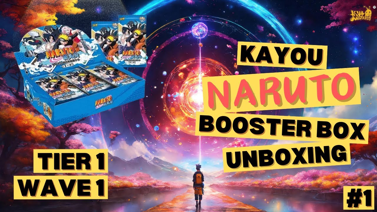 Naruto KAYOU Collection cards Booster box. T1W1. Silent unboxing #1