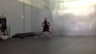 Pre Moving Target Kettlebell Complex strength work.