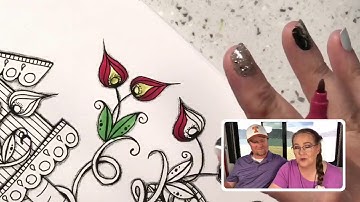 Marker blending with Tri-Blend Markers by Spectrum Noir (LIVE)