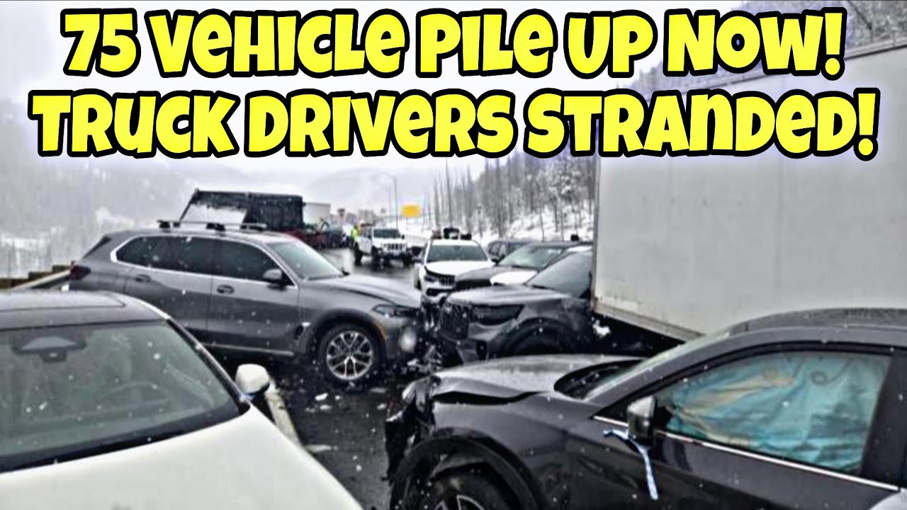 75 Vehicle Pile Up Affecting Truck Drivers Stranded Now! PLEASE SHARE