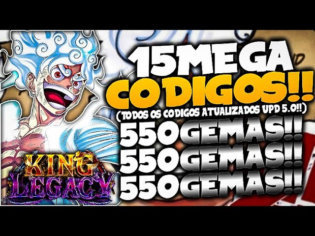 LANÇOU!! 15 NOVOS *EXCLUSIVOS* CODES SECRETOS no KING LEGACY CODIGOS! (King  Piece Codes) - ROBLOX 