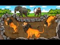    underground lion trap  monkey hindi kahaniya bedtime stories fairy tales hindi story