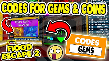ALL *NEW* WORKING ROBLOX FLOOD ESCAPE 2 CODES GEMS 🌊 SEPTEMBER 2020 CODES FF2