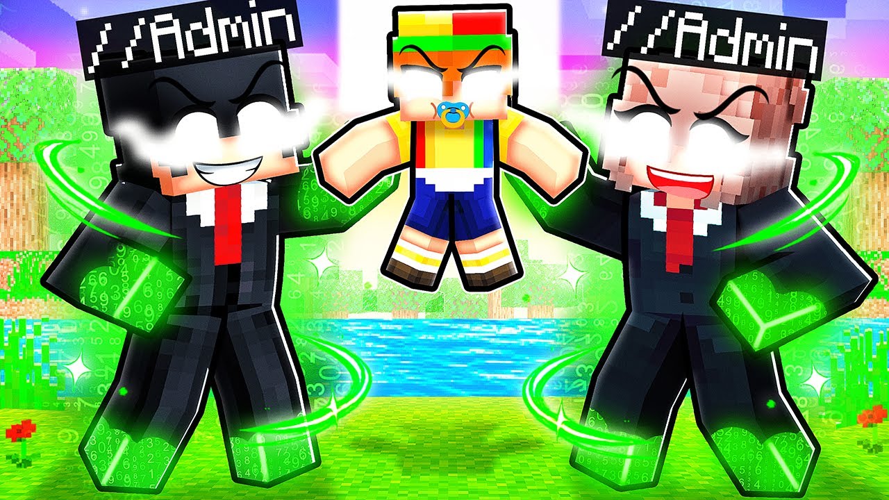 Adopted by an ADMIN FAMILY in Minecraft…