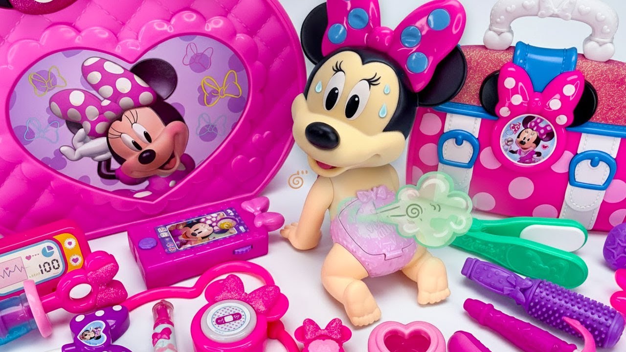 ASMR Mickey & Minnie Mouse Bathroom Toilet & Kitchen Playset🚽Oddly Satisfying Unboxing Toy Surprises