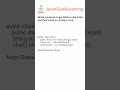 Program to get distinct characters and their count in a string in Java #Java4QuickLearning