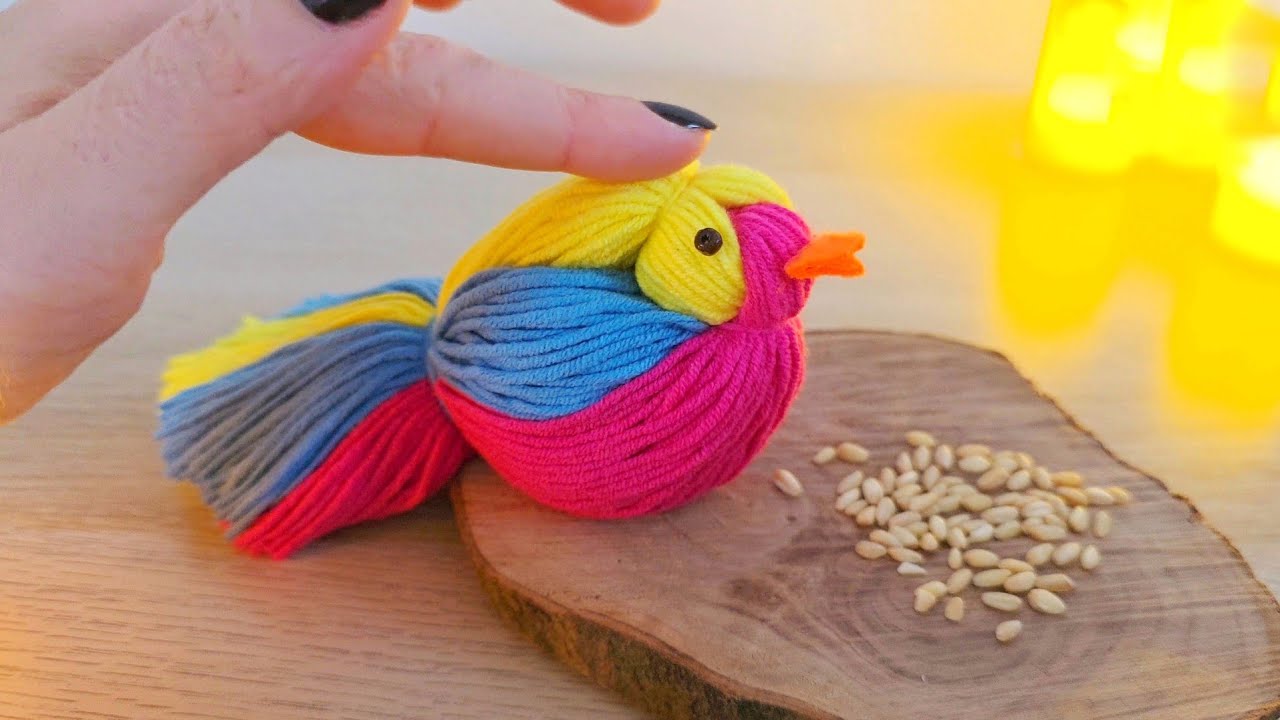 Looking for a fun and creative DIY project? Watch how I made this adorable and colorful yarn bird step by step! 🧶✨ Perfect for home decor or as a cute handmade gift. Let me know what you think in the comments! 💬  #shemarkcrafts #diycrafts #easycrafts #handmade #birds #bird