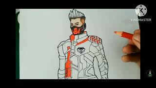 COBRA BUNDLE DRAWING || RED BUNDLE Freefire Drawing ||