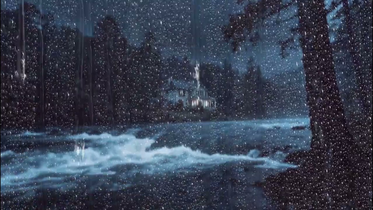 The sound of thunder and rain keeps us company from the disturbance of insomnia