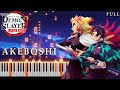 Demon slayer kimetsu no yaiba mugen train arc op akeboshi  lisa on piano free midi