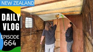 Down comes the ceiling! [Life in New Zealand Daily Vlog #664]