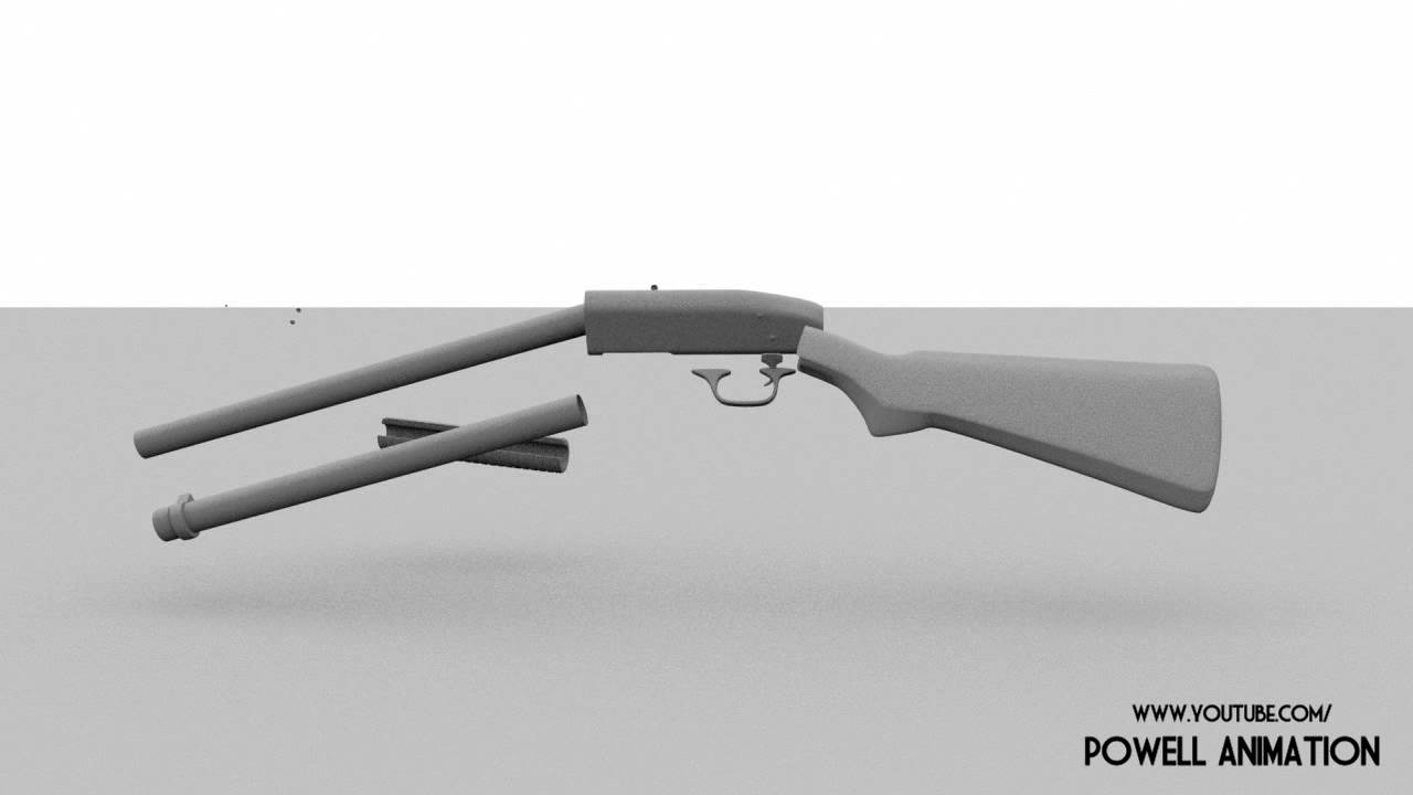 3DS Max: Speed Model - High Poly - Mossberg 500 (VRay)