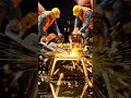 Tiny Workers Cutting a Giant Gold Bar 💰🪚