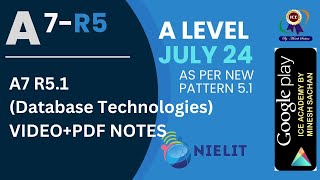 nielit a level a7 database technology most important question