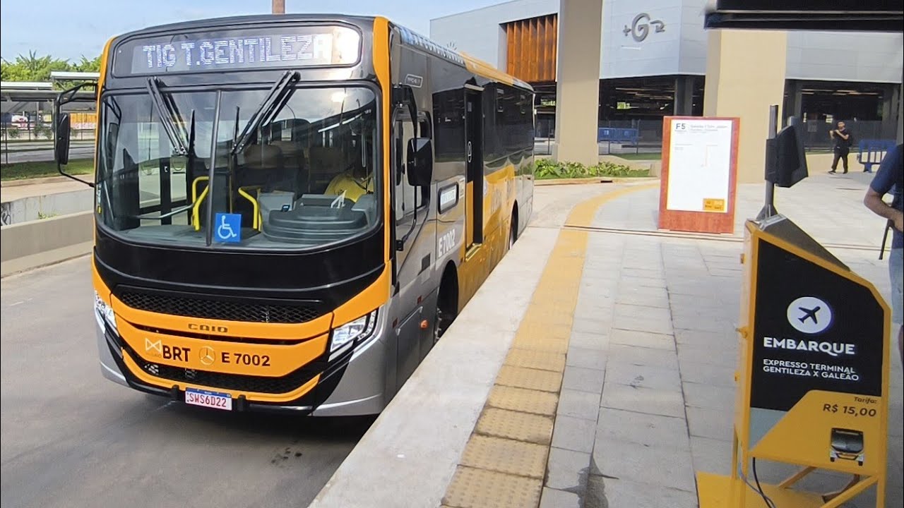 NOVO SERVIÇO do BRT Executivo do Galeão | Terminal Gentileza X Aeroporto do Galeão | VALOR R$ 15,00